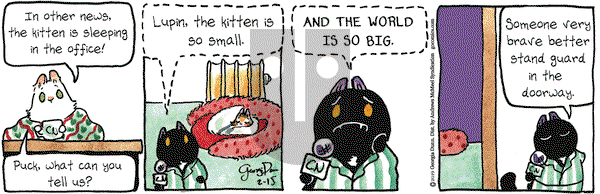 Breaking Cat News on Friday February 15, 2019 Comic Strip