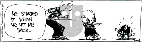 The Buckets on Wednesday January 13, 1999 Comic Strip