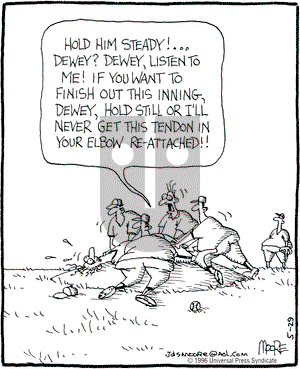 In the Bleachers on Wednesday May 29, 1996 Comic Strip