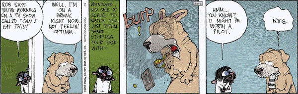 Get Fuzzy on Saturday February 9, 2008 Comic Strip