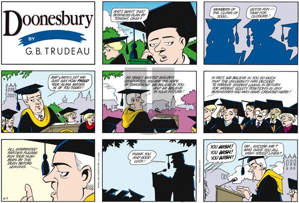 Doonesbury on Sunday May 7, 2000 Comic Strip