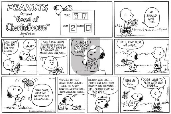 Peanuts on Sunday November 4, 1984 Comic Strip