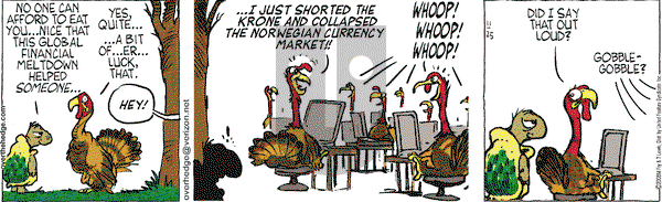 Over the Hedge on Tuesday November 25, 2008 Comic Strip