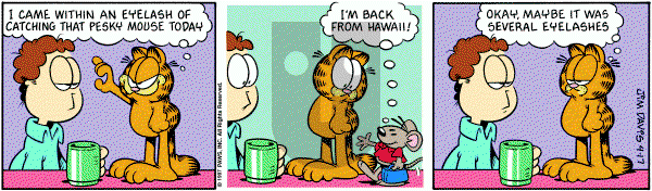 Garfield on Thursday April 17, 1997 Comic Strip