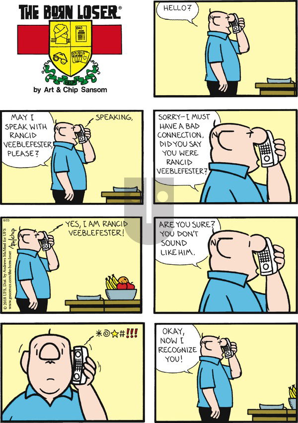 The Born Loser on Sunday August 23, 2020 Comic Strip