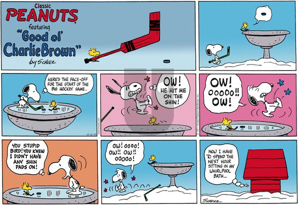 Peanuts on Sunday October 12, 2003 Comic Strip