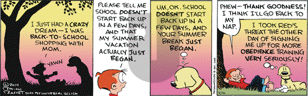 Red and Rover on Saturday August 30, 2014 Comic Strip