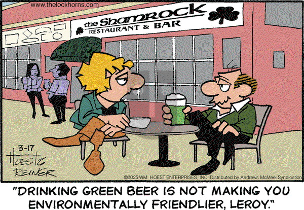 The Lockhorns on Monday March 17, 2025 Comic Strip