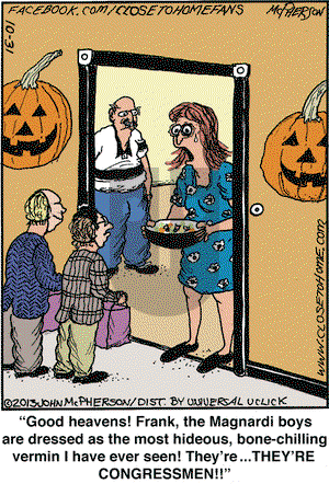 Close to Home on Thursday October 31, 2013 Comic Strip