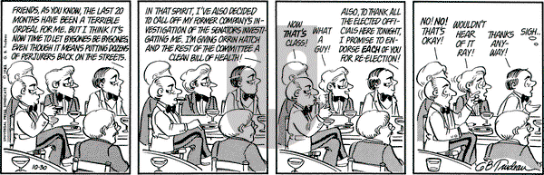 Doonesbury on Saturday October 30, 1982 Comic Strip