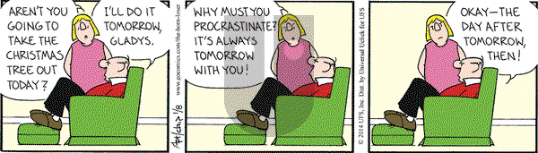 The Born Loser on Wednesday January 8, 2014 Comic Strip