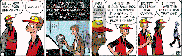 Lucky Cow - Monday September 27, 2004 Comic Strip