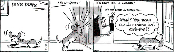 Fred Basset on Friday January 2, 2009 Comic Strip
