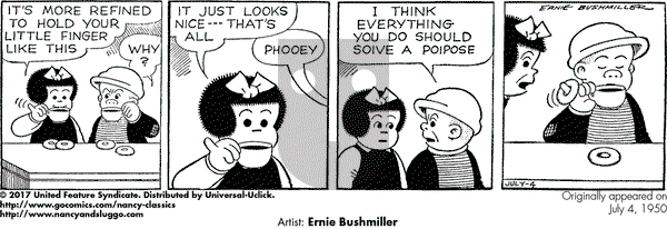 Nancy Classics on Tuesday July 4, 2017 Comic Strip
