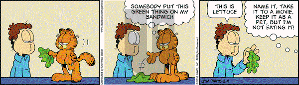 Garfield on Thursday February 4, 2016 Comic Strip