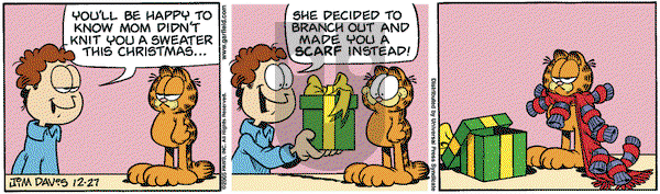 Garfield on Tuesday December 27, 2005 Comic Strip