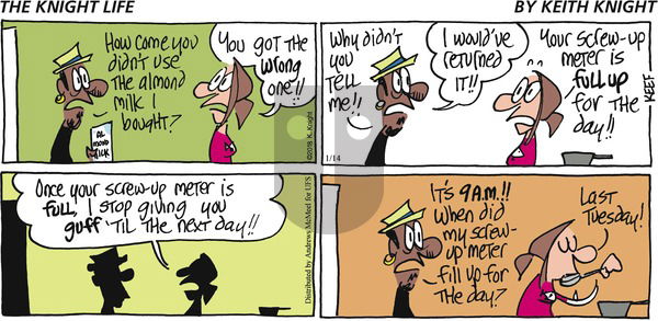 The Knight Life on Sunday January 14, 2018 Comic Strip
