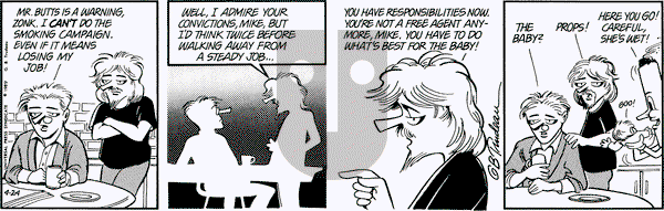 Doonesbury on Monday April 24, 1989 Comic Strip