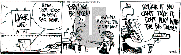 The Buckets on Friday August 1, 1997 Comic Strip