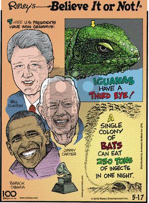 Ripley's Believe It or Not on Friday May 17, 2019 Comic Strip