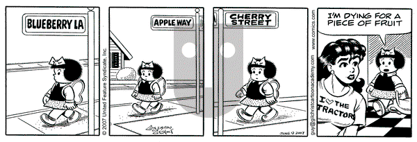 Nancy on Saturday June 9, 2007 Comic Strip