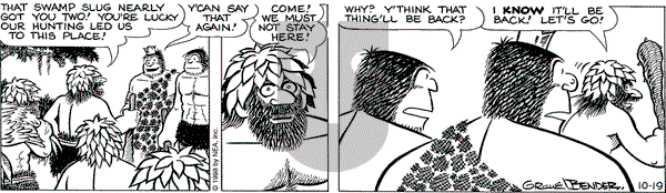 Alley Oop on Monday October 19, 1998 Comic Strip