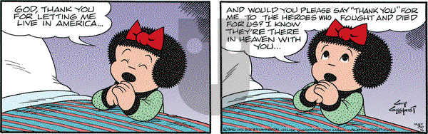Nancy on Monday May 30, 2016 Comic Strip