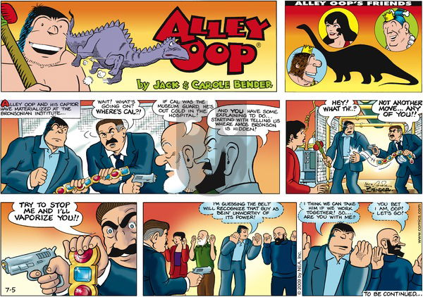 Alley Oop on Sunday July 5, 2009 Comic Strip