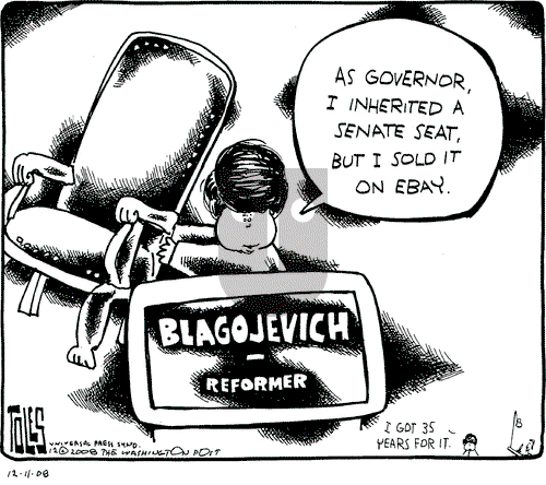 Tom Toles on Friday December 12, 2008 Comic Strip