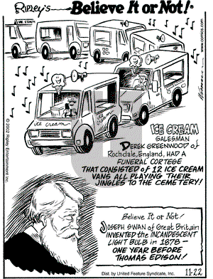 Ripley's Believe It or Not on Friday November 22, 2002 Comic Strip