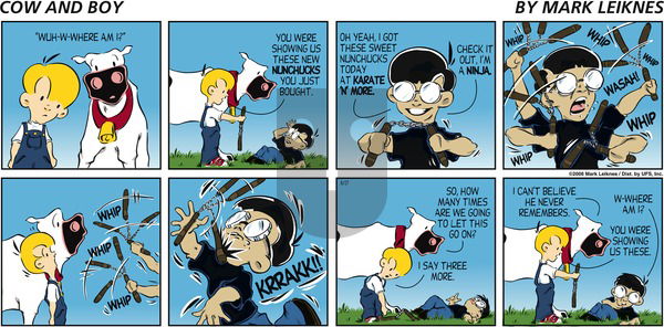 Cow and Boy Classics on Sunday August 27, 2006 Comic Strip