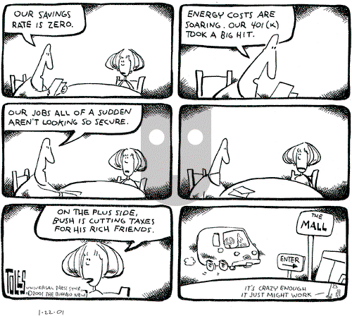 Tom Toles on Monday January 22, 2001 Comic Strip