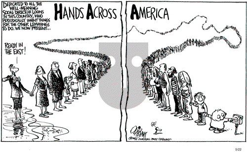 Pat Oliphant on Thursday May 22, 1986 Comic Strip