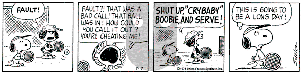 Peanuts on Friday July 7, 1978 Comic Strip