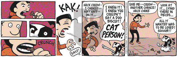 Pooch Cafe on Saturday April 5, 2014 Comic Strip