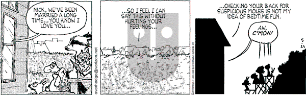 Over the Hedge on Saturday May 21, 2011 Comic Strip