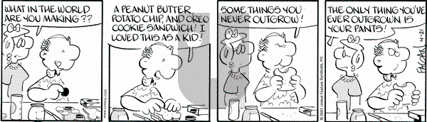 Drabble on Saturday April 21, 2001 Comic Strip