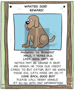 Brevity on Thursday October 4, 2012 Comic Strip