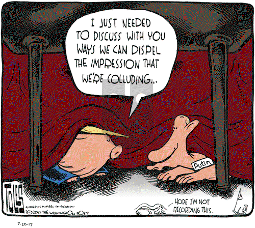 Tom Toles on Thursday July 20, 2017 Comic Strip