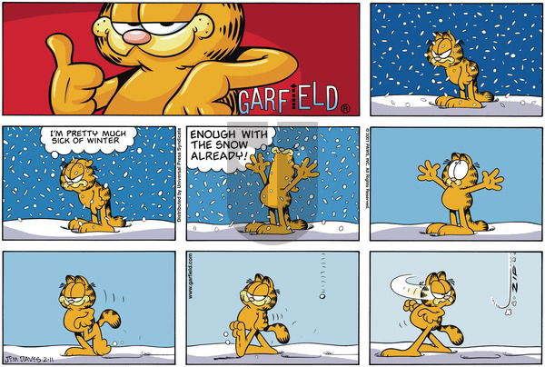Garfield on Sunday February 11, 2001 Comic Strip