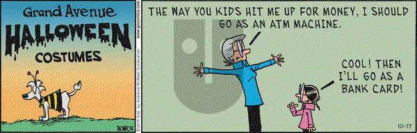 Grand Avenue on Thursday October 17, 2019 Comic Strip