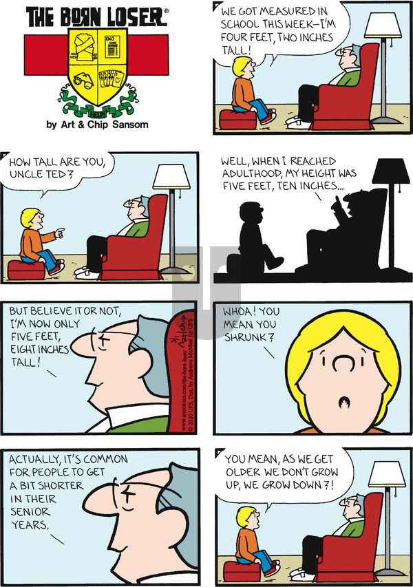 The Born Loser on Sunday March 1, 2020 Comic Strip