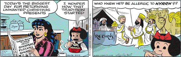 Nancy on Saturday December 26, 2009 Comic Strip