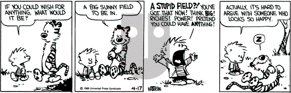 Calvin and Hobbes on Thursday April 17, 1986 Comic Strip