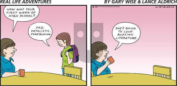 Real Life Adventures on Sunday August 30, 2015 Comic Strip