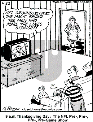 Close to Home - Thursday November 22, 2001 Comic Strip