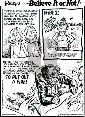 Ripley's Believe It or Not on Tuesday June 22, 2004 Comic Strip