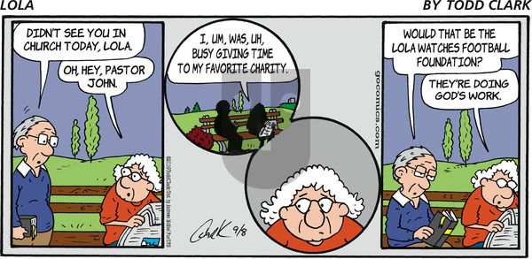 Lola on Sunday September 8, 2019 Comic Strip