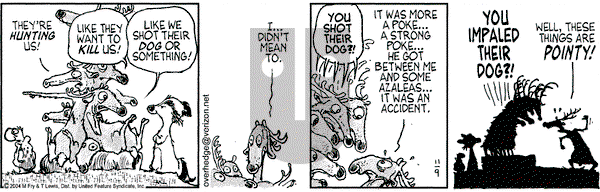 Over the Hedge on Tuesday November 9, 2004 Comic Strip