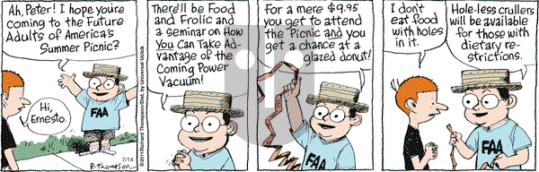 Cul de Sac on Thursday July 14, 2016 Comic Strip